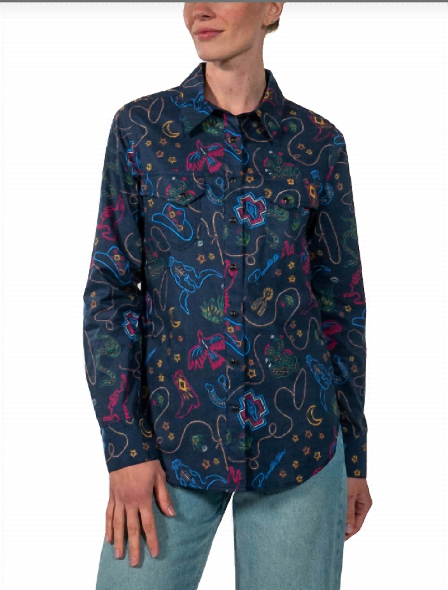 Женский топ The Gambler синего цвета PENDLETON
Женский топ The Gambler синего цвета PENDLETON