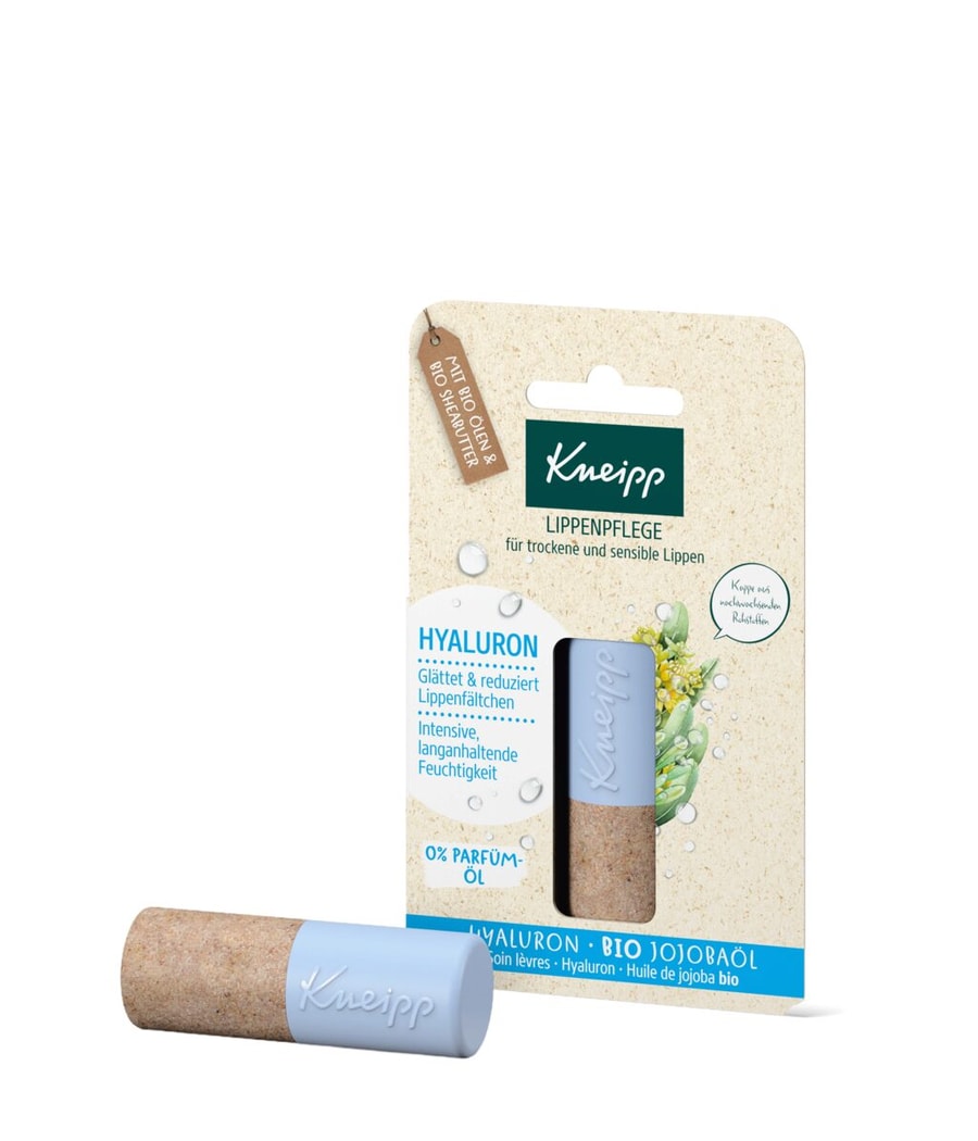 Бальзам для губ Kneipp Hyaluron Lippenpflege für trockene und sensible Lippen, 5g
Бальзам для губ Kneipp Hyaluron Lippenpflege für trockene und sensible Lippen, 5g