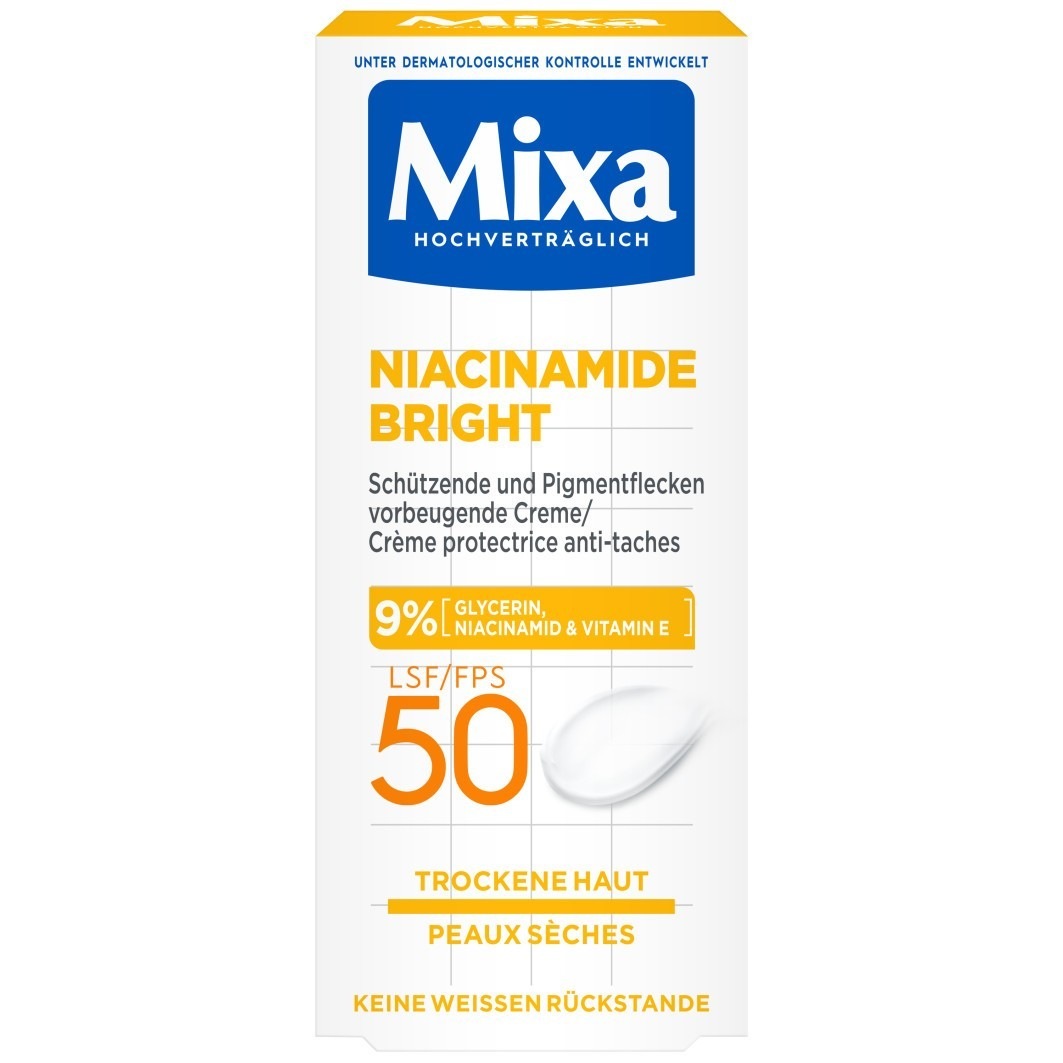 Крем для тела niacinamide bright lsf 50 Mixa, объем 50 мл
Крем для тела niacinamide bright lsf 50 Mixa, объем 50 мл