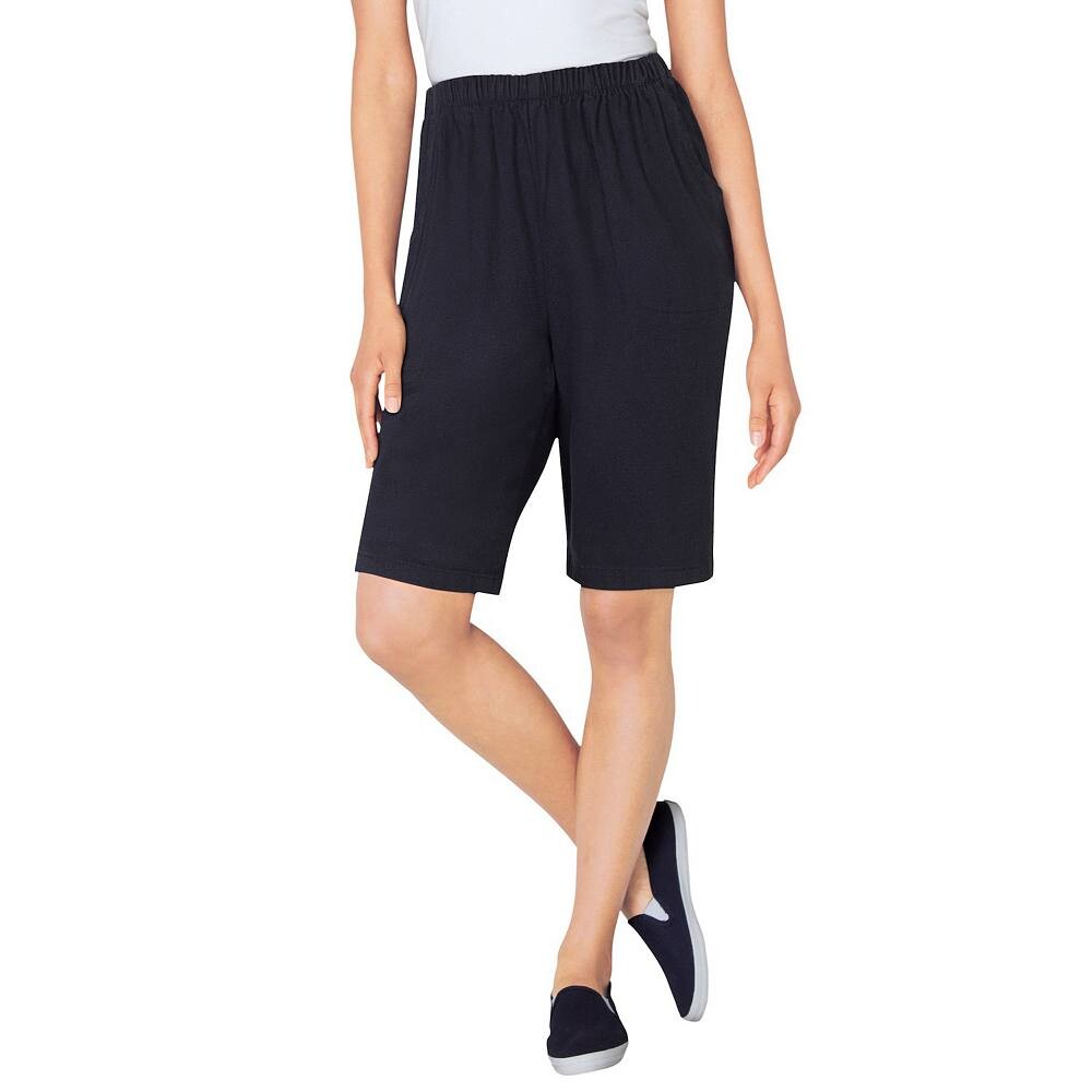 Женские джинсовые шорты Fineline больших размеров Woman Within, черный
Женские джинсовые шорты Fineline больших размеров Woman Within, черный