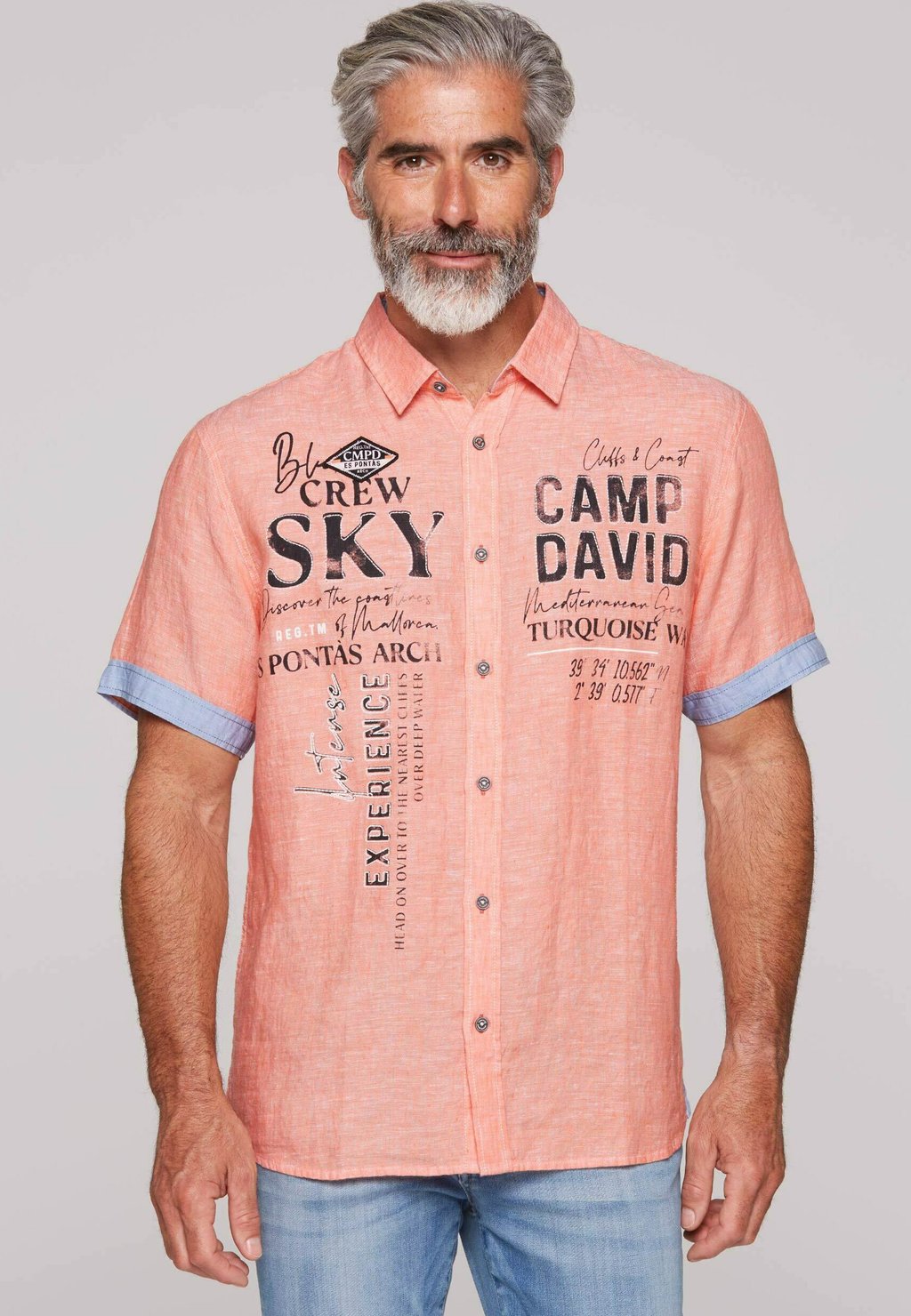Рубашка KURZARM MIT ARTWORKS Camp David, оранжевый
Рубашка KURZARM MIT ARTWORKS Camp David, оранжевый