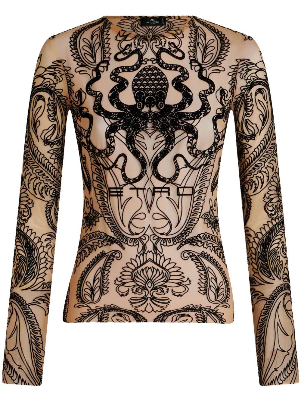 Полупрозрачный топ Etro, бежевый
Полупрозрачный топ Etro, бежевый