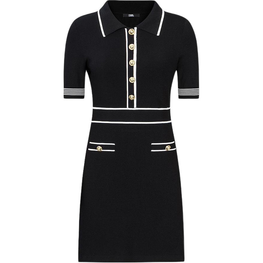 KARL LAGERFELD Женское черное платье с короткими рукавами KARL LAGERFELD / Karl Lagerfeld Jeans
KARL LAGERFELD Женское черное платье с короткими рукавами KARL LAGERFELD / Karl Lagerfeld Jeans