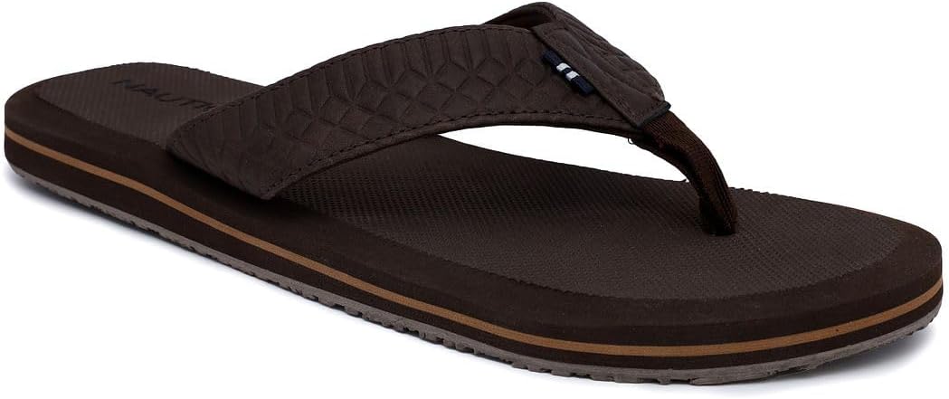 Мужские шлепанцы для душа Nautica - удобная водонепроницаемая пляжная обувь на каблуке-сланце, Brown-tidor
Мужские шлепанцы для душа Nautica - удобная водонепроницаемая пляжная обувь на каблуке-сланце, Brown-tidor