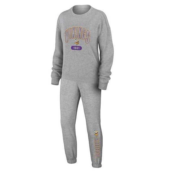 Женский лонгслив и брюки Minnesota Vikings plus size из трикотажа три-бленд в цвете heather gray Wear By Erin Andrews
Женский лонгслив и брюки Minnesota Vikings plus size из трикотажа три-бленд в цвете heather gray Wear By Erin Andrews