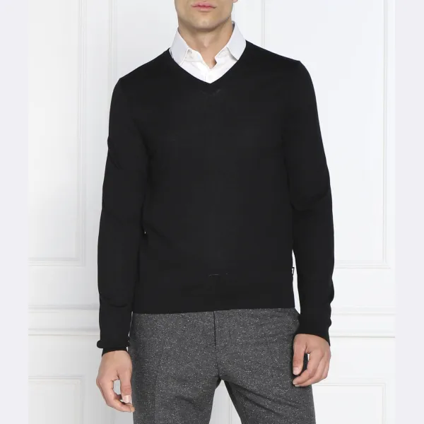 Шерстяной свитер приталенного кроя Melba-p Boss, черный
Шерстяной свитер приталенного кроя Melba-p Boss, черный