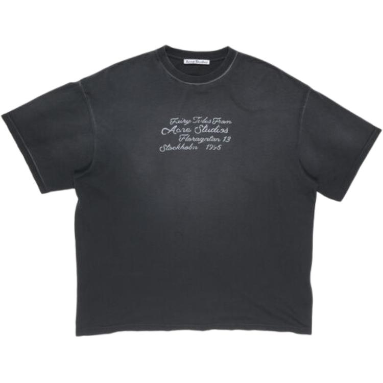 Футболка из хлопка с принтом Letter Acne Studios, черный
Футболка из хлопка с принтом Letter Acne Studios, черный