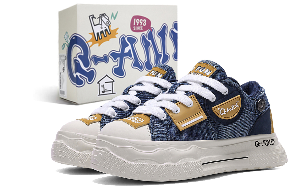 Q-AND Кью энд амортизирующие устойчивые к истиранию низкие скейтерские кроссовки с увеличенной высотой покрытия унисекс деним блю, цвет Denim Blue
Q-AND Кью энд амортизирующие устойчивые к истиранию низкие скейтерские кроссовки с увеличенной высотой покрытия унисекс деним блю, цвет Denim Blue