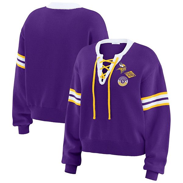 Женский свитер Minnesota Vikings с завязками, фиолетовый Wear By Erin Andrews
Женский свитер Minnesota Vikings с завязками, фиолетовый Wear By Erin Andrews