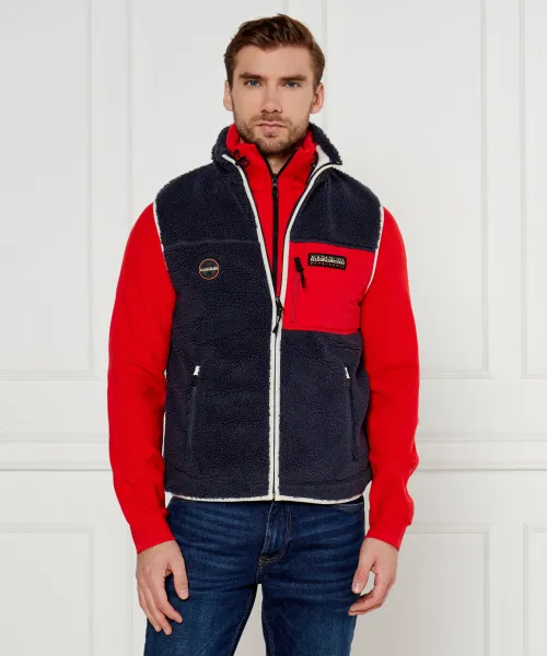 Флисовый жилет юпик Regular fit Napapijri, синий
Флисовый жилет юпик Regular fit Napapijri, синий