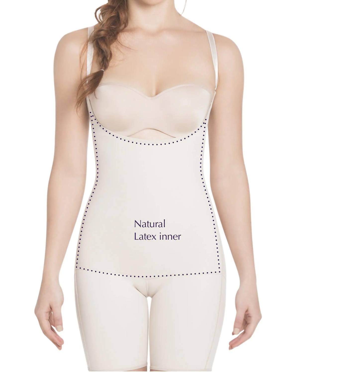 Утягивающее утягивающее белье без бюстгальтера до середины бедра с латексом, бежевого цвета Siluets
Утягивающее утягивающее белье без бюстгальтера до середины бедра с латексом, бежевого цвета Siluets