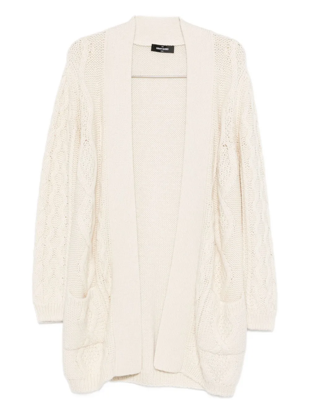Кардиган с карманами и косичками Gran Sasso, белый
Кардиган с карманами и косичками Gran Sasso, белый