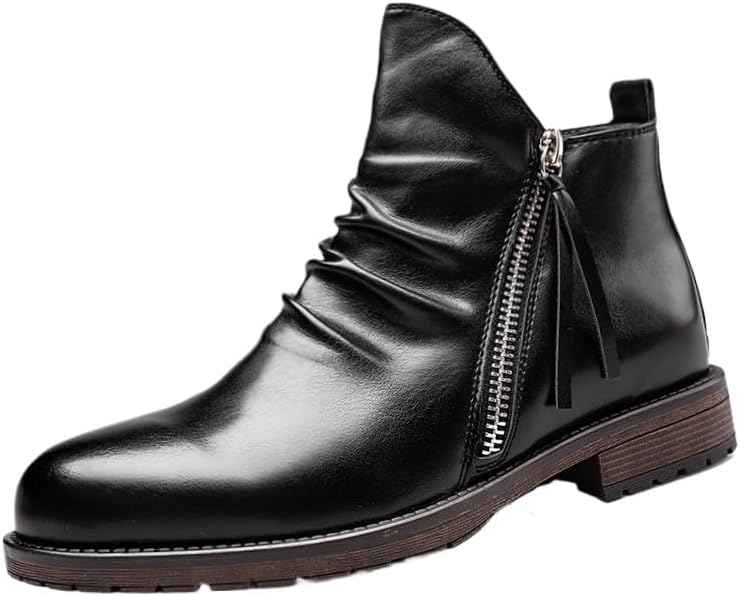 Мужские ботинки челси, повседневные, классические, удобные, без шнурков, кожаные, чукка, мужские ботильоны с двойной молнией, велосипедные ботинки Hhhchpm, черный
Мужские ботинки челси, повседневные, классические, удобные, без шнурков, кожаные, чукка, мужские ботильоны с двойной молнией, велосипедные ботинки Hhhchpm, черный