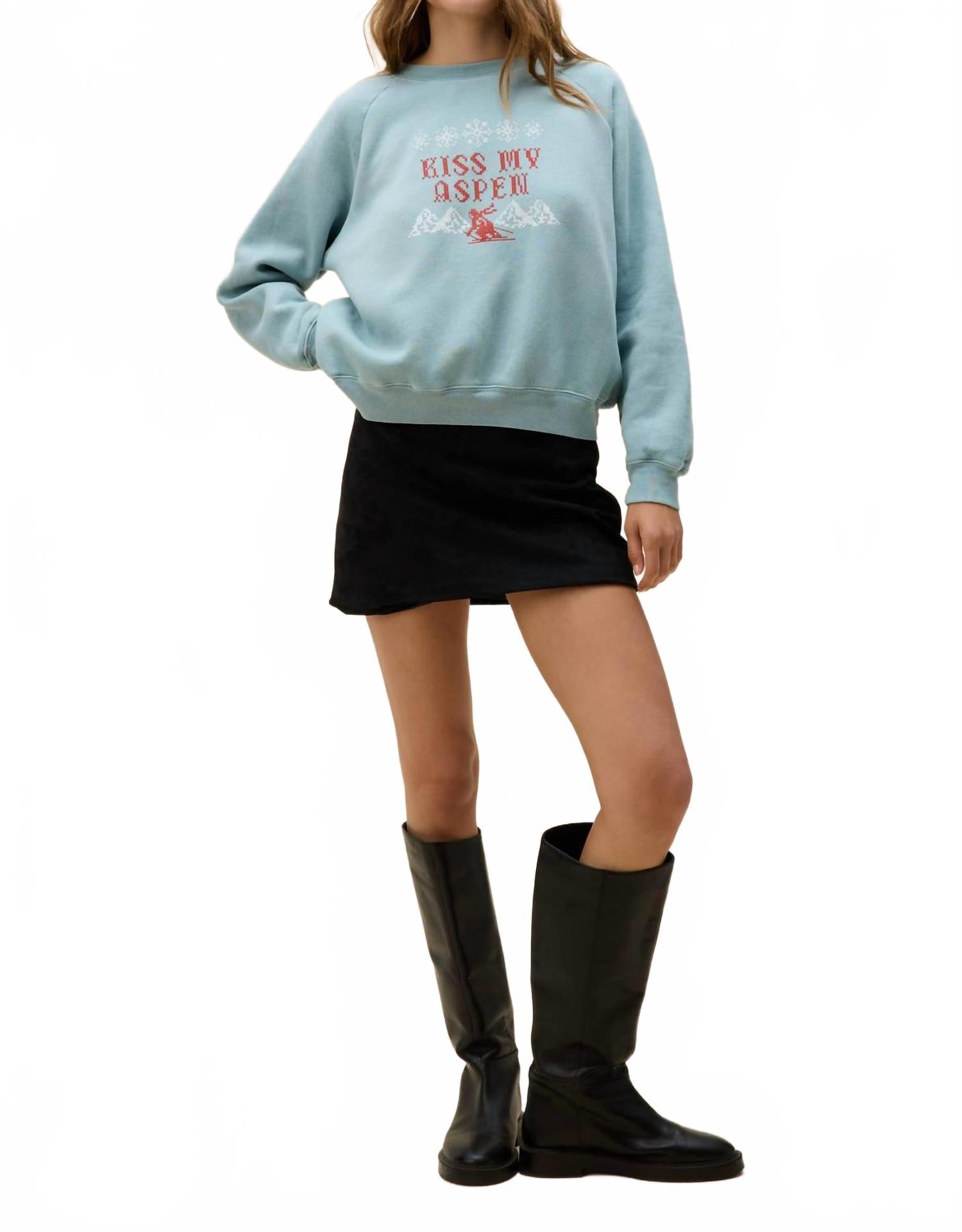 DAYDREAMER Свитшот Kiss My Aspen Shrunken Raglan синего цвета, Синий, DAYDREAMER Свитшот Kiss My Aspen Shrunken Raglan синего цвета
DAYDREAMER Свитшот Kiss My Aspen Shrunken Raglan синего цвета, Синий, DAYDREAMER Свитшот Kiss My Aspen Shrunken Raglan синего цвета