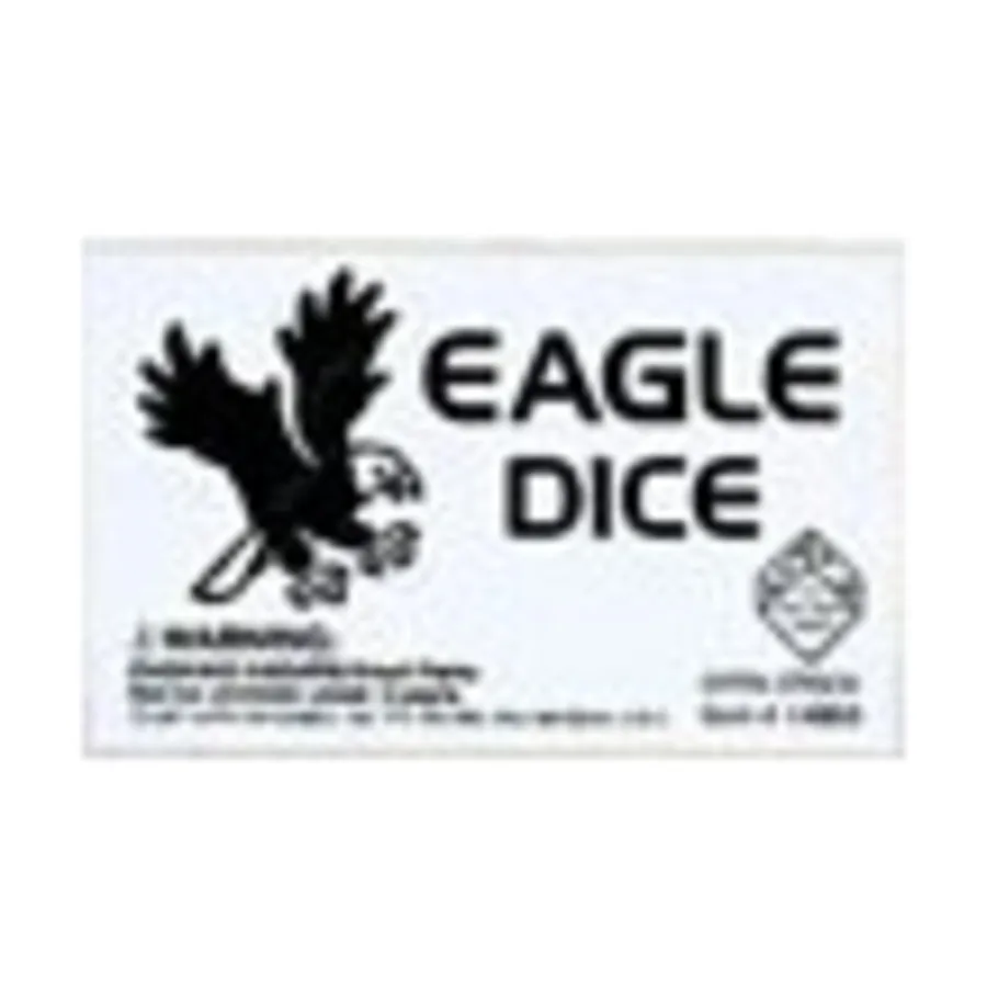 Игральные кости «Орел» d6, 16 мм — белые с черным (5), Dice - Animal
Игральные кости «Орел» d6, 16 мм — белые с черным (5), Dice - Animal