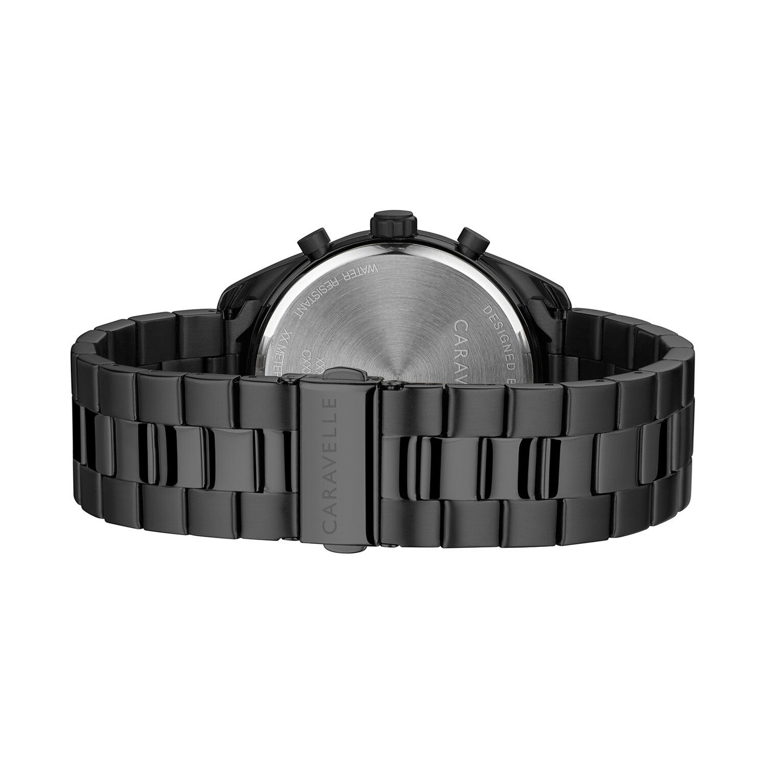 Мужские черные часы-хронограф из нержавеющей стали с ионным покрытием - 45B150 Caravelle by Bulova
Мужские черные часы-хронограф из нержавеющей стали с ионным покрытием - 45B150 Caravelle by Bulova