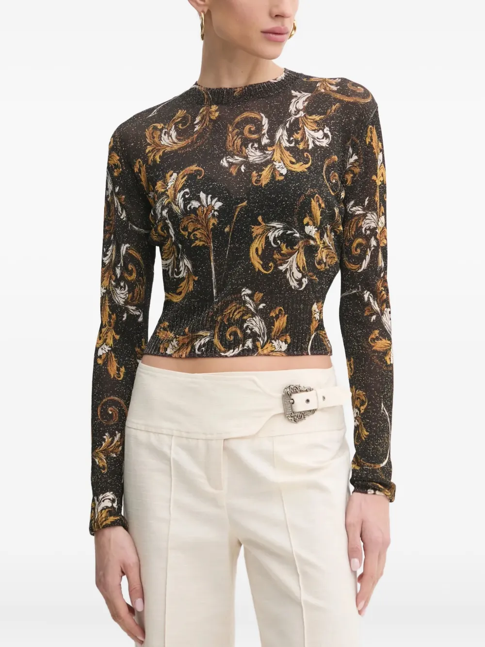 Джемпер с узором Barocco Versace Jeans Couture, черный
Джемпер с узором Barocco Versace Jeans Couture, черный