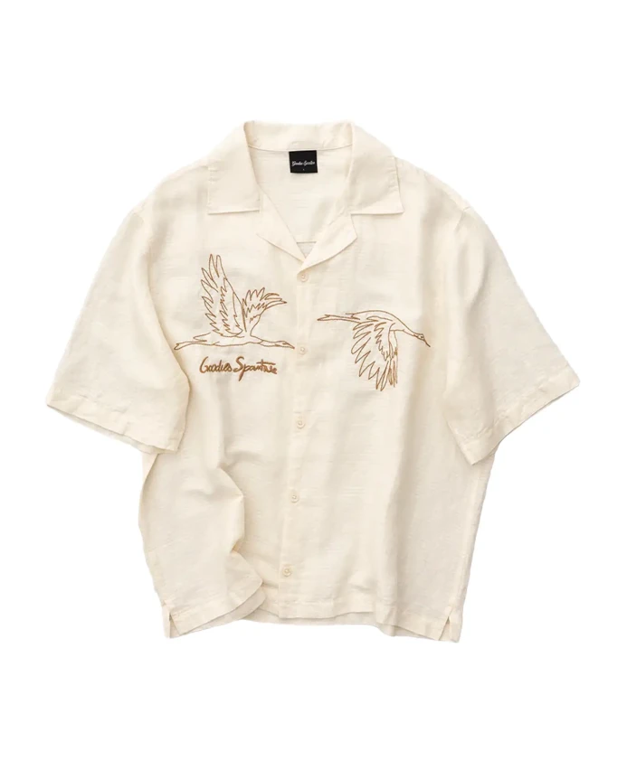 Хлопковая рубашка с изображением гусиного пера Goodies Sportive, бежевый
Хлопковая рубашка с изображением гусиного пера Goodies Sportive, бежевый