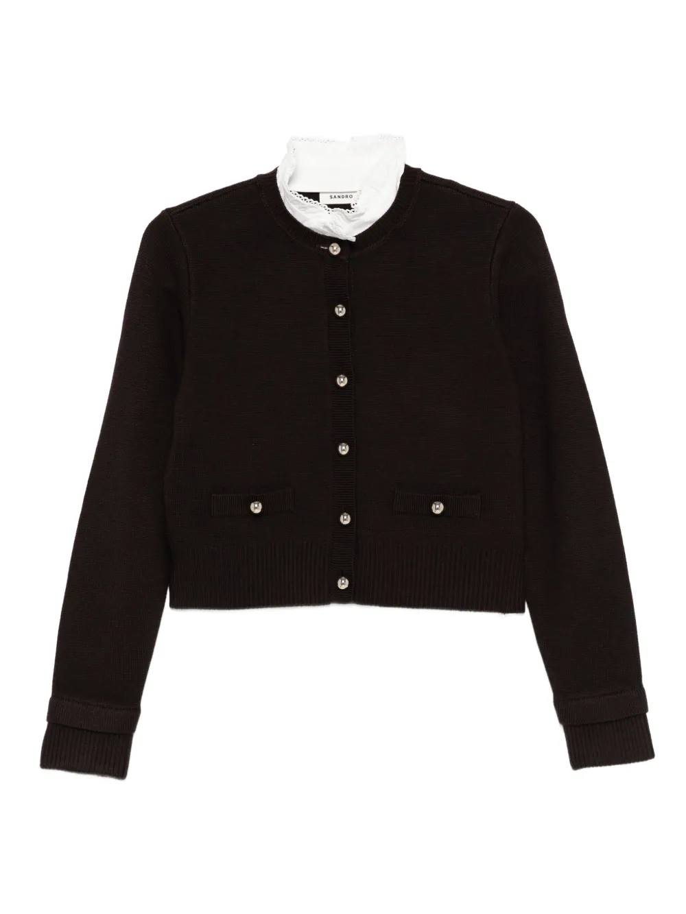 Кардиган на пуговицах SANDRO, коричневый
Кардиган на пуговицах SANDRO, коричневый