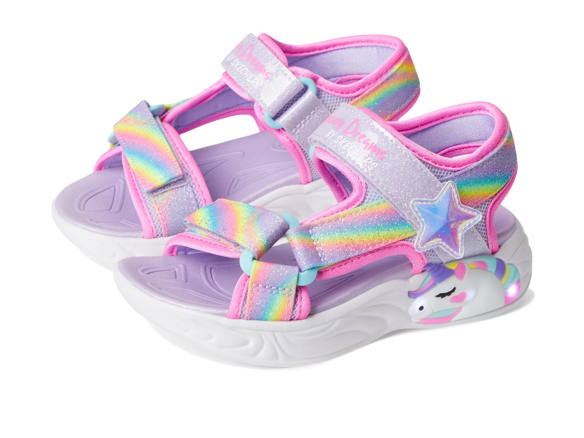Сандалии SKECHERS KIDS Unicorn Dreams Sandal - Dreamy Unicorns 303107L, цвет Lavendar/Multi 
Сандалии SKECHERS KIDS Unicorn Dreams Sandal - Dreamy Unicorns 303107L, цвет Lavendar/Multi