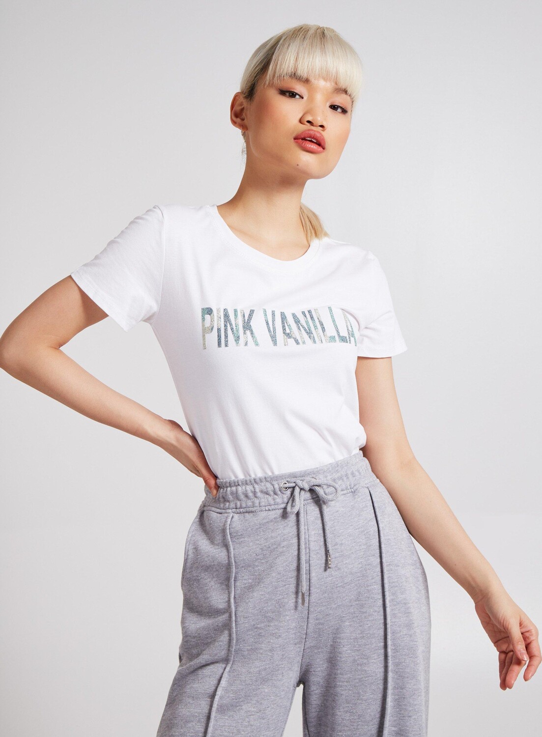 Футболка с логотипом с мраморным эффектом Pink Vanilla, белый
Футболка с логотипом с мраморным эффектом Pink Vanilla, белый