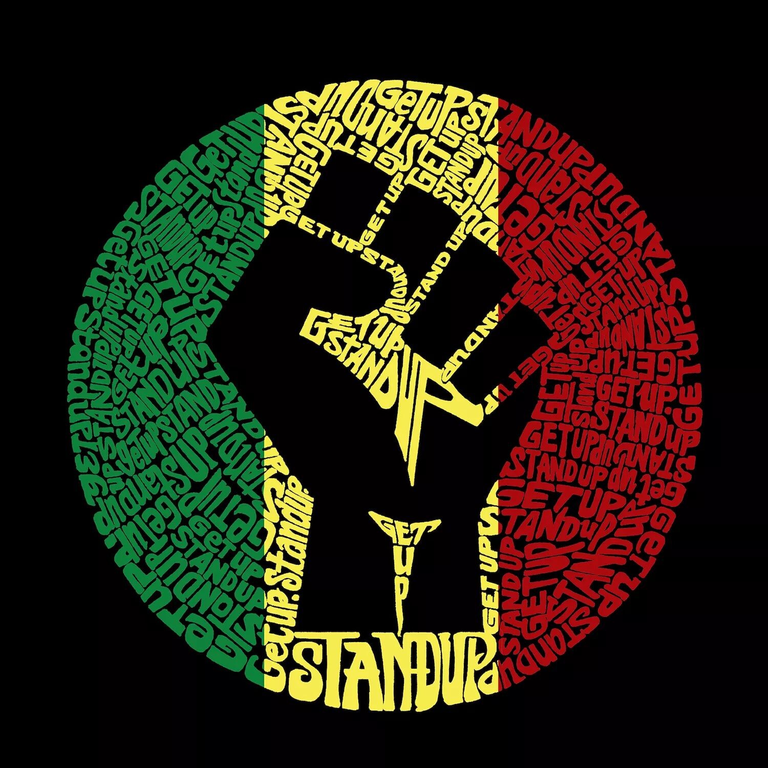 Get Up Stand Up — мужская толстовка с круглым вырезом Word Art LA Pop Art
Get Up Stand Up — мужская толстовка с круглым вырезом Word Art LA Pop Art