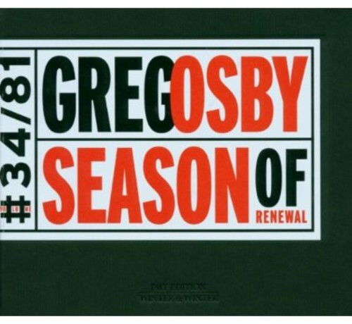CD диск Osby, Greg: Season of Renewal
CD диск Osby, Greg: Season of Renewal