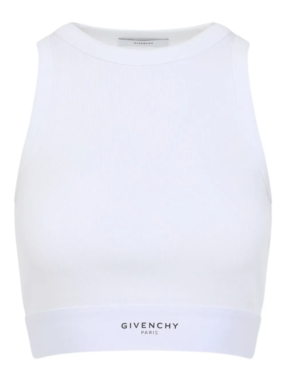 Топ в рубчик с логотипом Givenchy, белый
Топ в рубчик с логотипом Givenchy, белый