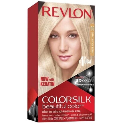 Colorsilk Beautiful Color Ultra Light Ash Blonde, 1 шт., Revlon
Colorsilk Beautiful Color Ultra Light Ash Blonde, 1 шт., Revlon