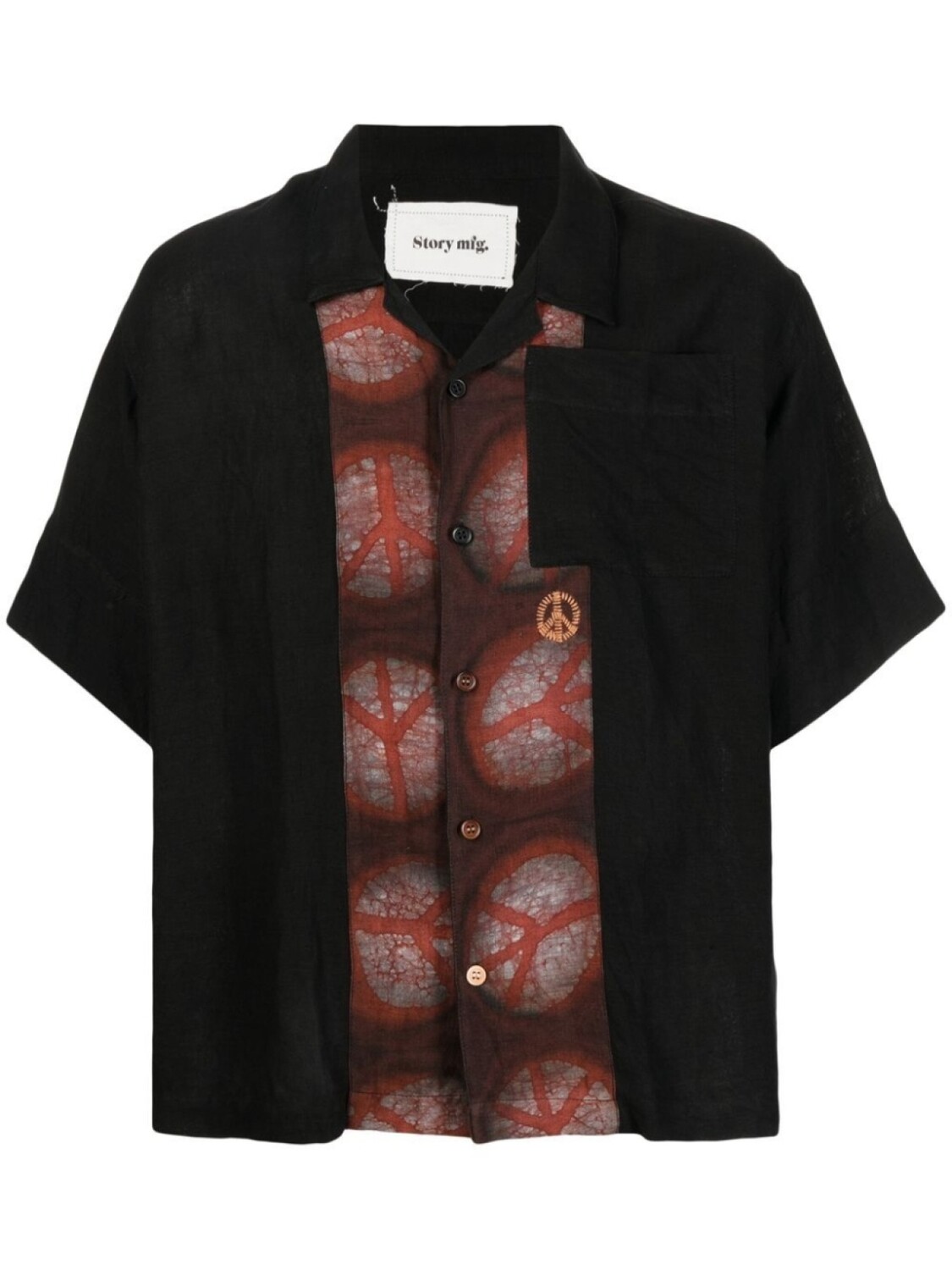 STORY mfg. льняная рубашка Peace Greetings, черный
STORY mfg. льняная рубашка Peace Greetings, черный