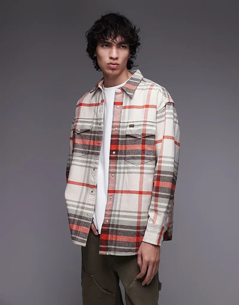 Рубашка Wrangler в стиле вестерн в белую/красную клетку
Рубашка Wrangler в стиле вестерн в белую/красную клетку