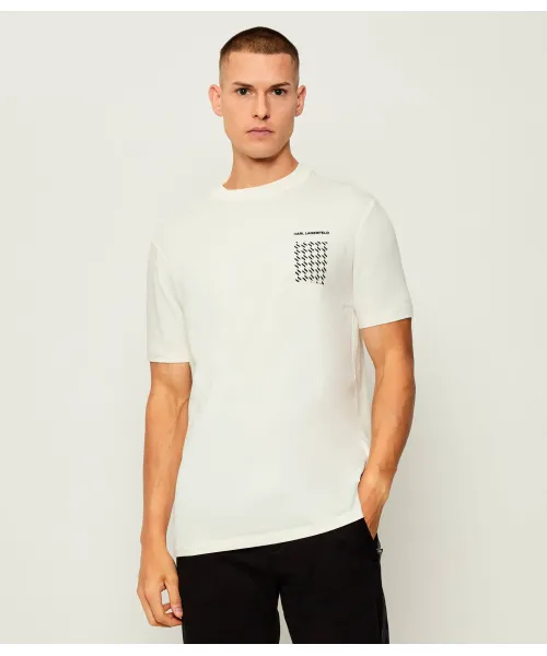 Футболка Regular fit Karl Lagerfeld, белый 
Футболка Regular fit Karl Lagerfeld, белый