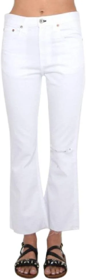 rag & bone Белые укороченные джинсы с прорезями
rag & bone Белые укороченные джинсы с прорезями