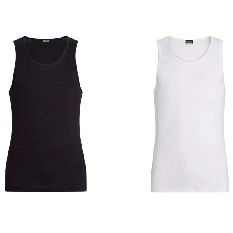 Майка с круглым вырезом Ermenegildo Zegna, черный
Майка с круглым вырезом Ermenegildo Zegna, черный