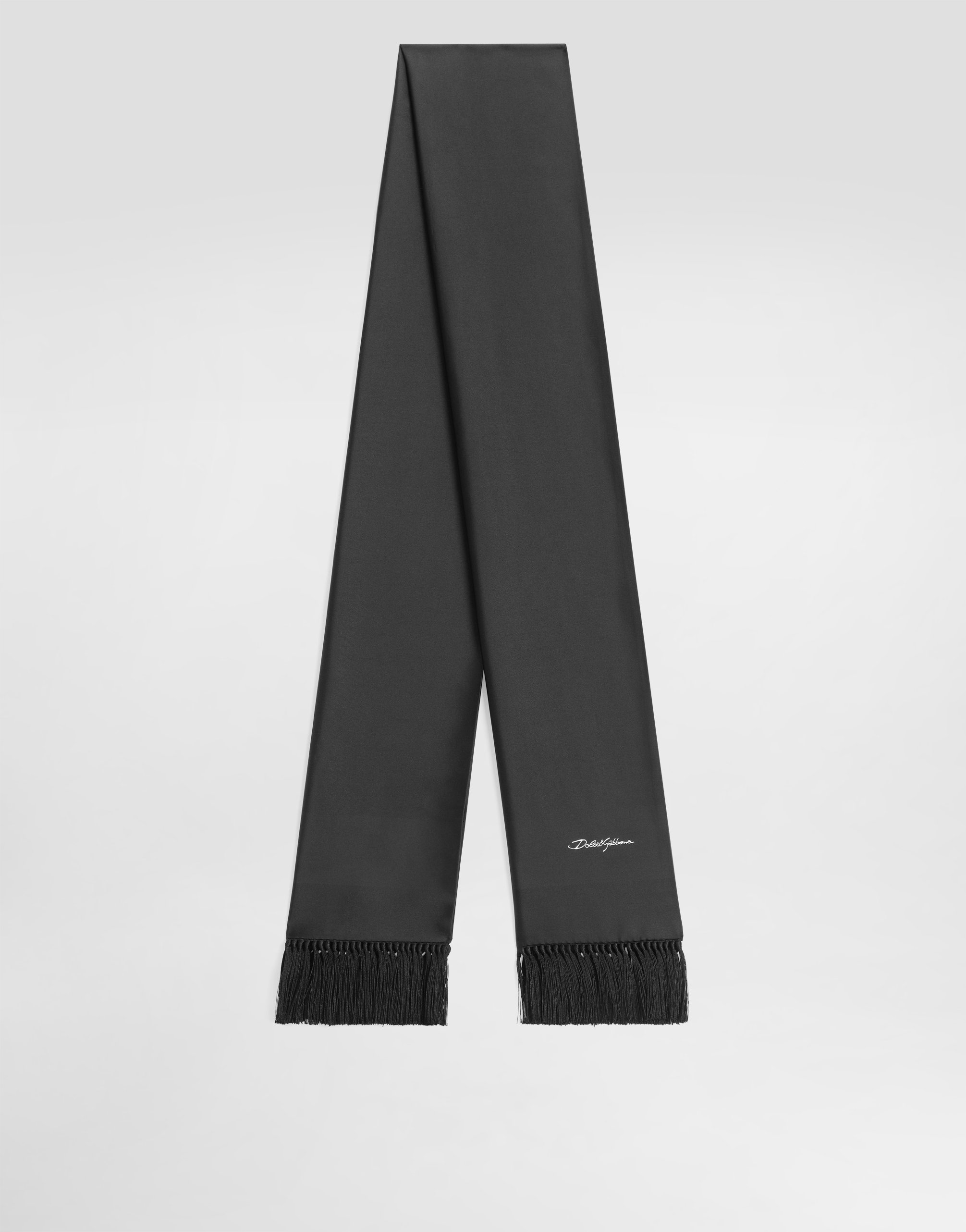 Атласный шарф жаккард Dolce & Gabbana, черный
Атласный шарф жаккард Dolce & Gabbana, черный