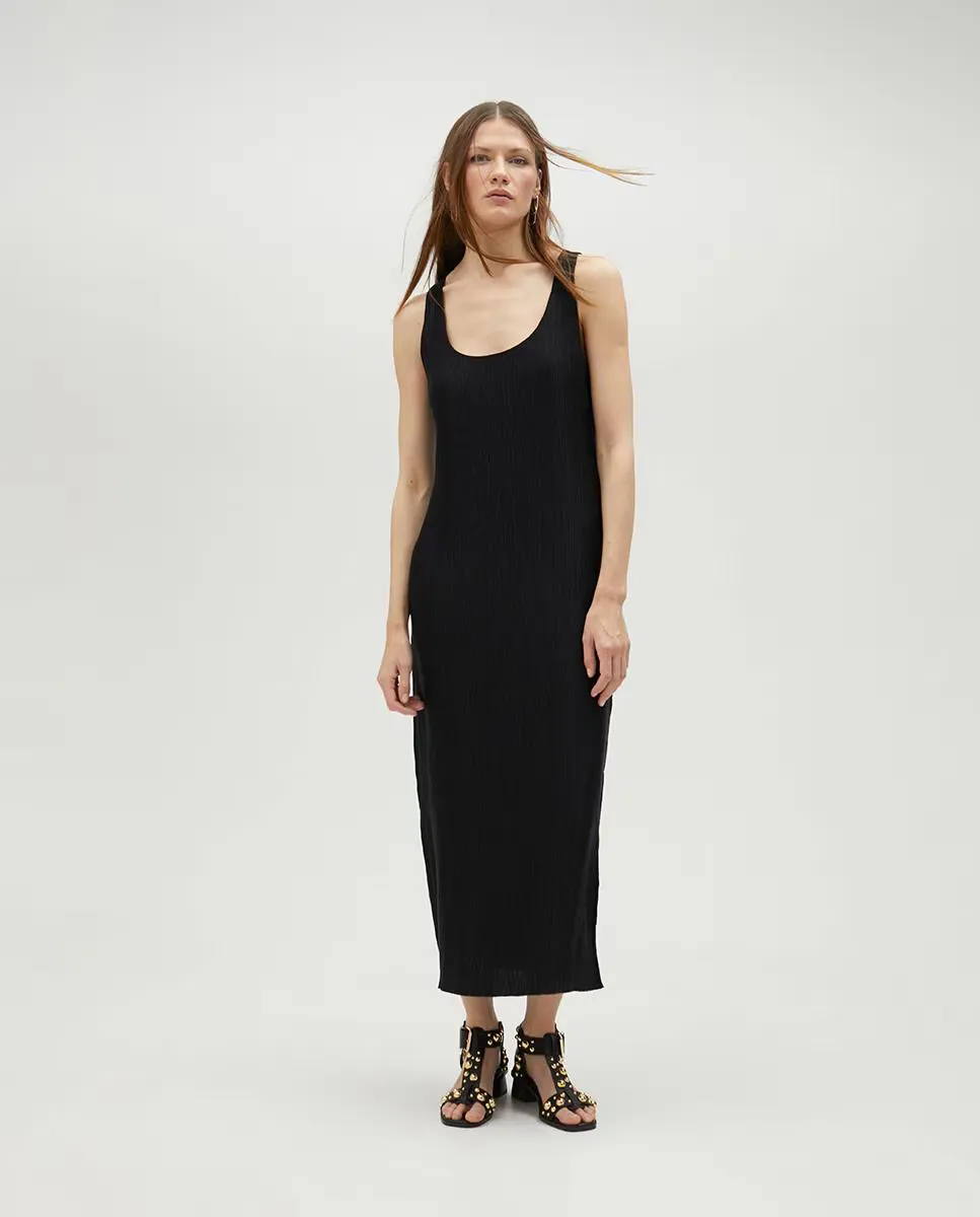 Миди-платье на бретелях Lola Casademunt, черный 
Миди-платье на бретелях Lola Casademunt, черный