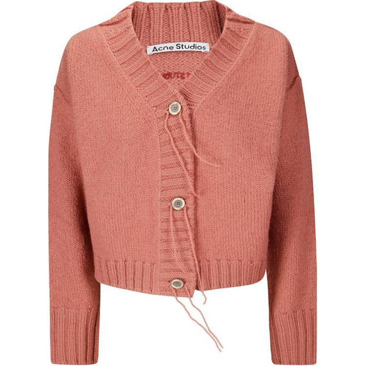 Вязаный кардиган Acne Studios, розовый 
Вязаный кардиган Acne Studios, розовый