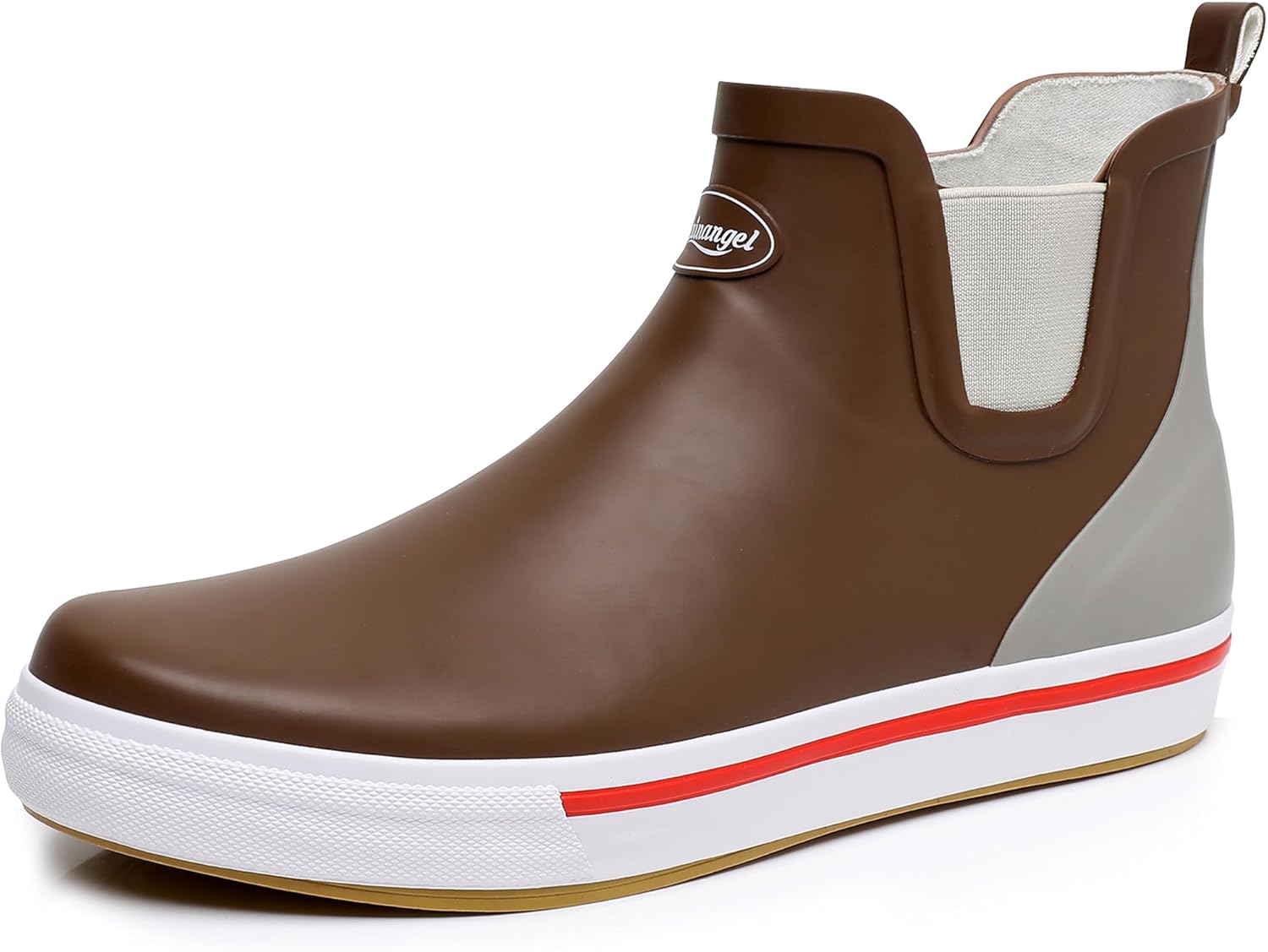 Дождевые сапоги RAINANGEL для женщин и мужчин, унисекс, до щиколотки, противоскользящие, удобные, легкие, для работы в саду и на открытом воздухе, водонепроницаемые сапоги для рыбалки, коричневый
Дождевые сапоги RAINANGEL для женщин и мужчин, унисекс, до щиколотки, противоскользящие, удобные, легкие, для работы в саду и на открытом воздухе, водонепроницаемые сапоги для рыбалки, коричневый