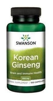 Препарат, поддерживающий концентрацию Swanson Ginseng, 100 шт