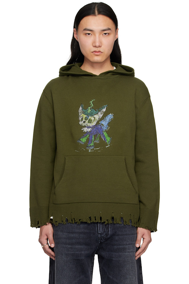 Гранжевый худи с капюшоном и принтом Monster Pony We11Done, хаки
Гранжевый худи с капюшоном и принтом Monster Pony We11Done, хаки