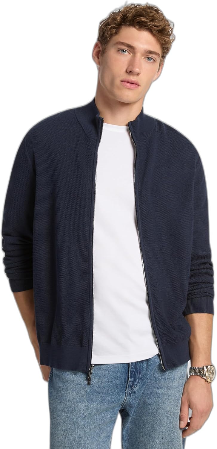 Толстовка Michael Kors Men's Textured Full Zip Sweater, Midnight
Толстовка Michael Kors Men's Textured Full Zip Sweater, Midnight