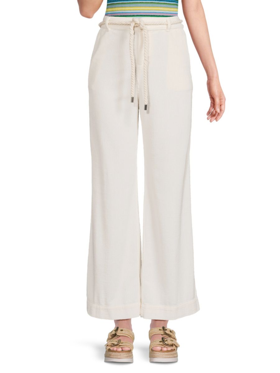 Вельветовые брюки с поясом Bali ba&sh, экрю
Вельветовые брюки с поясом Bali ba&sh, экрю