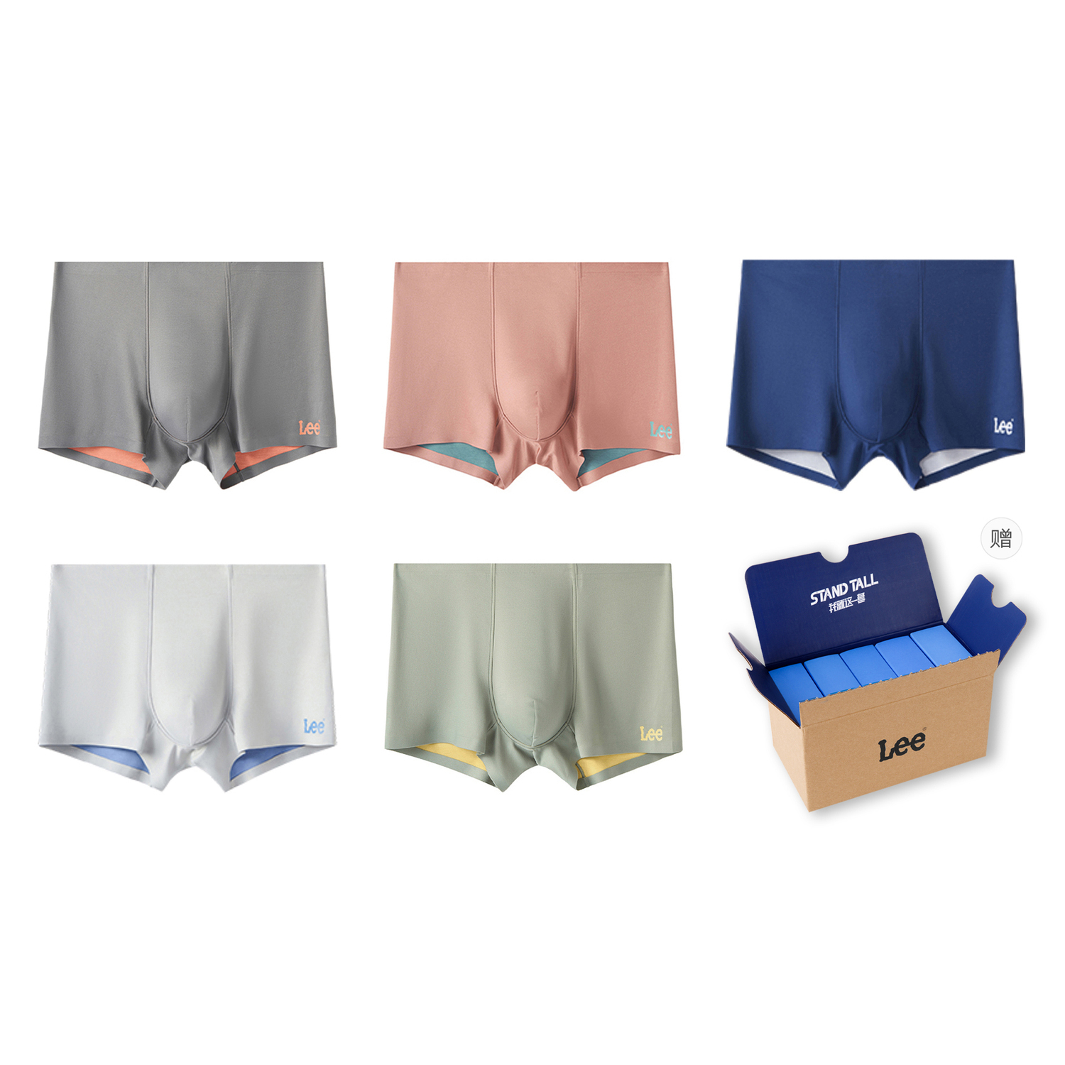 Lee Подарочный набор мужского белья 5 пар
Lee Подарочный набор мужского белья 5 пар