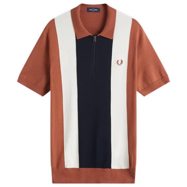 Рубашка с вертикальными полосками и застежкой-молнией на воротнике Fred Perry, мультиколор
Рубашка с вертикальными полосками и застежкой-молнией на воротнике Fred Perry, мультиколор