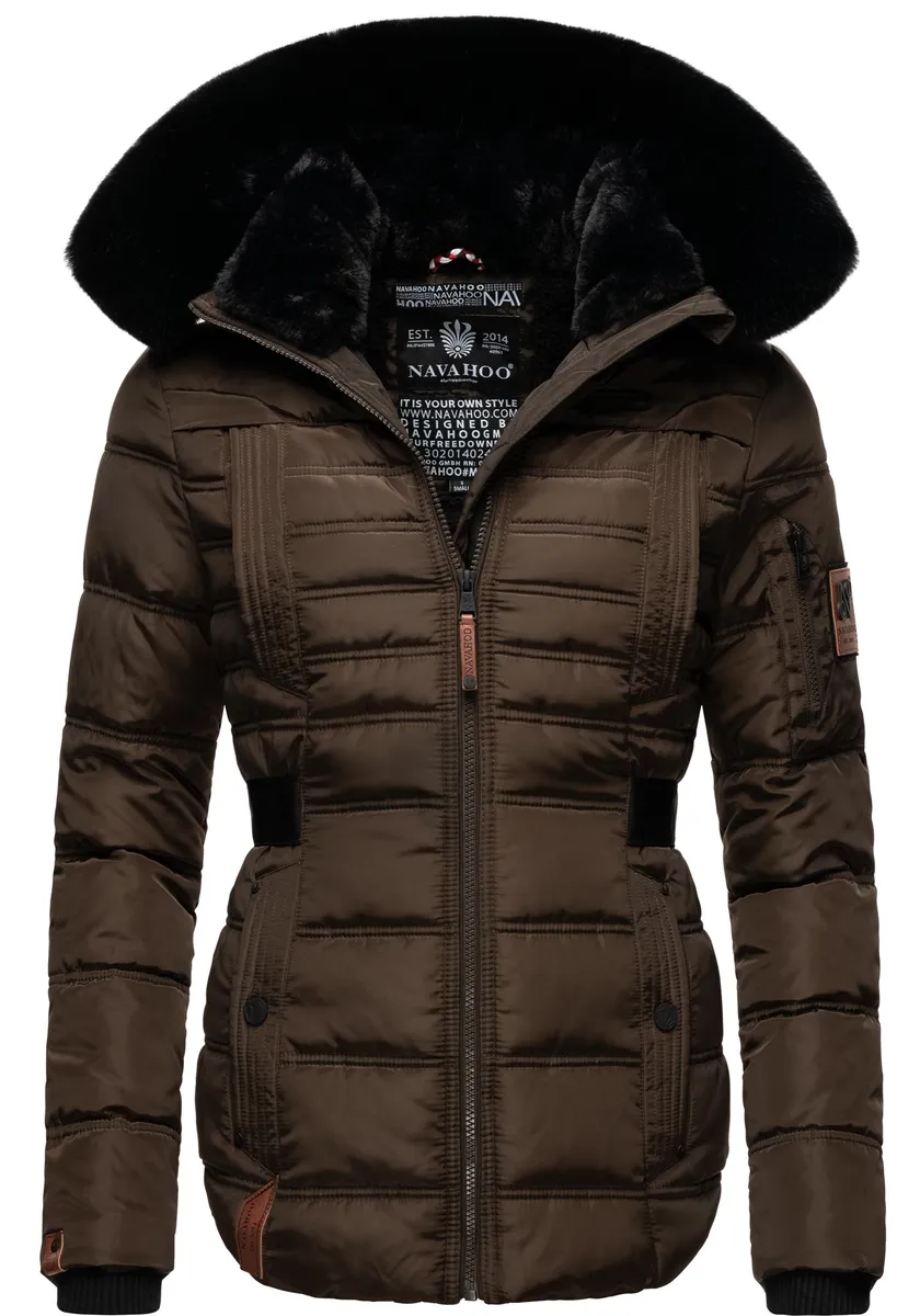 Зимняя куртка Наваху "Меликаа" с капюшоном, элегантное полупальто со съемным воротником из искусственного меха Navahoo, коричневый
Зимняя куртка Наваху "Меликаа" с капюшоном, элегантное полупальто со съемным воротником из искусственного меха Navahoo, коричневый