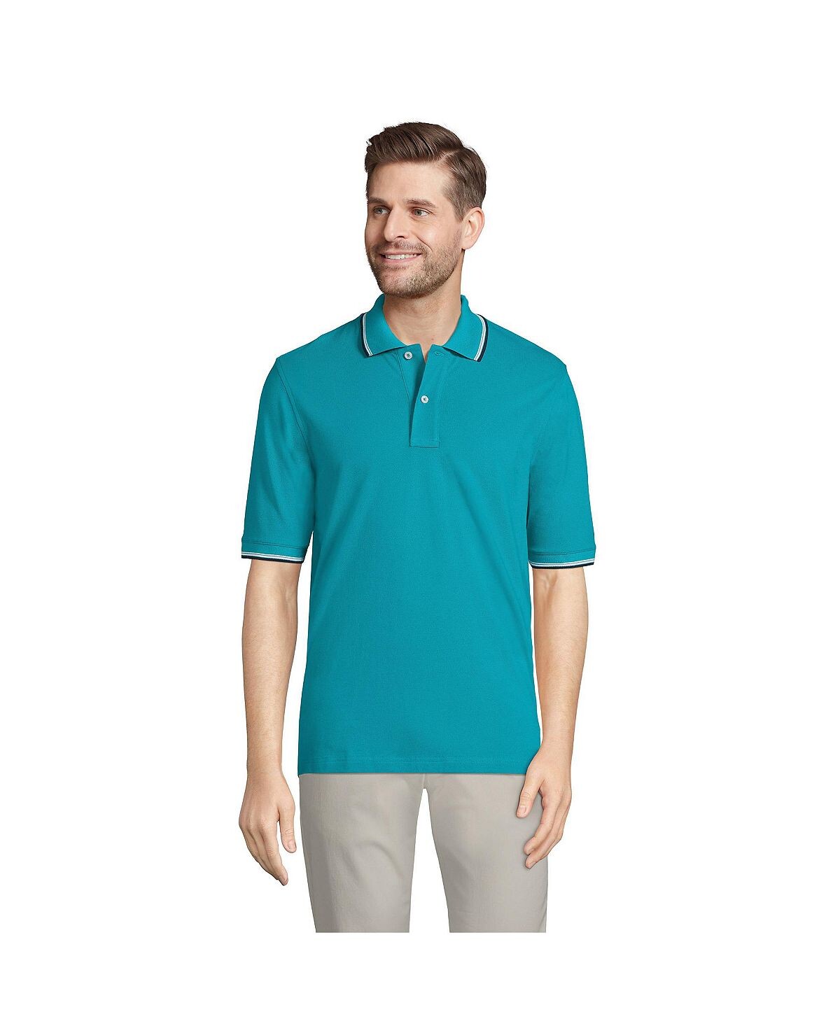 Мужская рубашка-поло с короткими рукавами Comfort-First в сетку Lands' End
Мужская рубашка-поло с короткими рукавами Comfort-First в сетку Lands' End