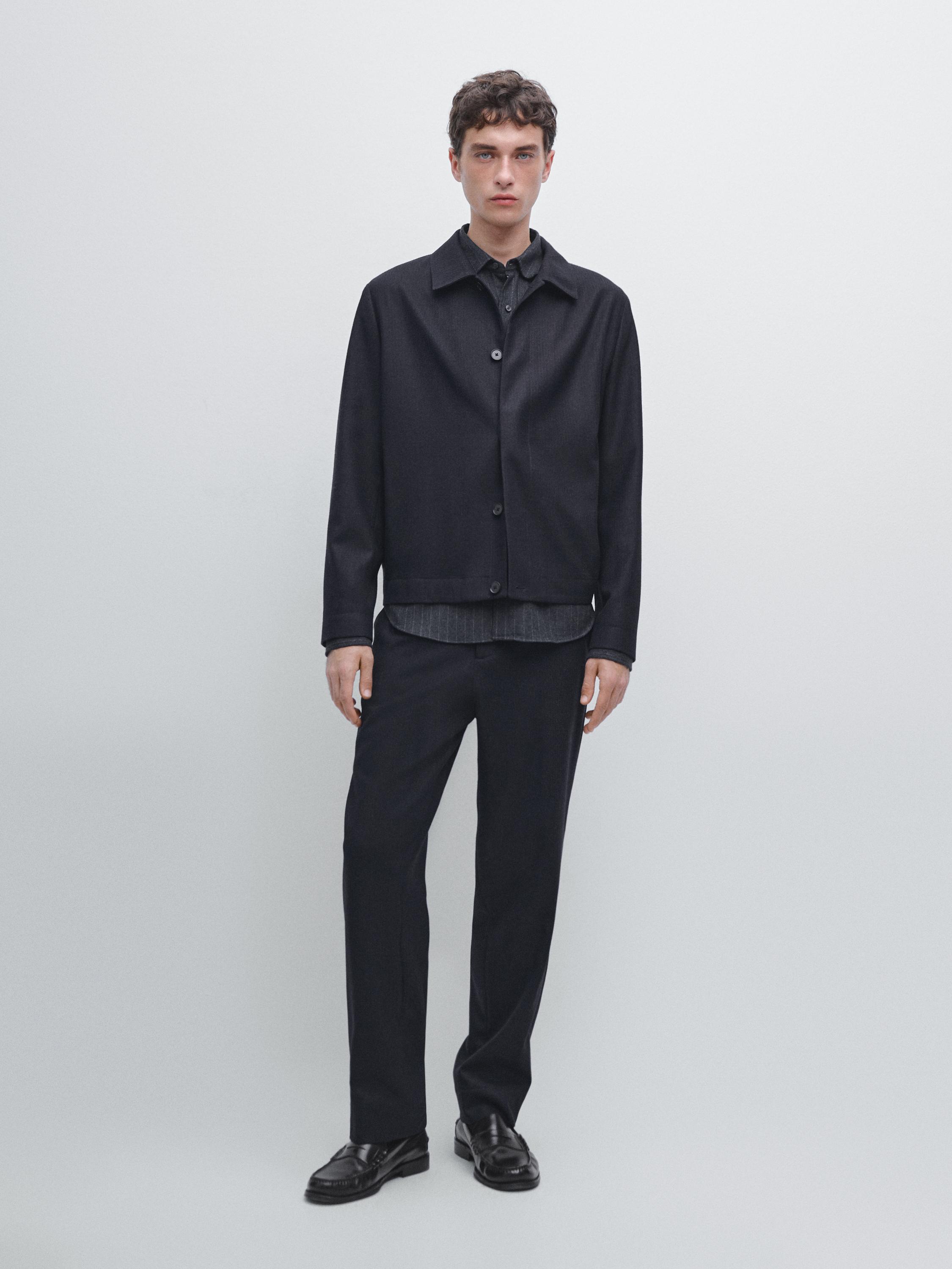 100% шерстяная фланелевая рубашка с эффектом вельвета Massimo Dutti, темно-синий
100% шерстяная фланелевая рубашка с эффектом вельвета Massimo Dutti, темно-синий