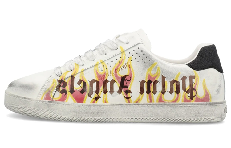 PALM ANGELS Кроссовки Palm One Low Top с принтом пламени, белые, многоцветные
PALM ANGELS Кроссовки Palm One Low Top с принтом пламени, белые, многоцветные