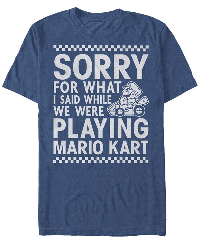Мужская футболка Mario Kart Nintendo «Я не хотел этого во время игры в извинения» с коротким рукавом Fifth Sun, синий
Мужская футболка Mario Kart Nintendo «Я не хотел этого во время игры в извинения» с коротким рукавом Fifth Sun, синий