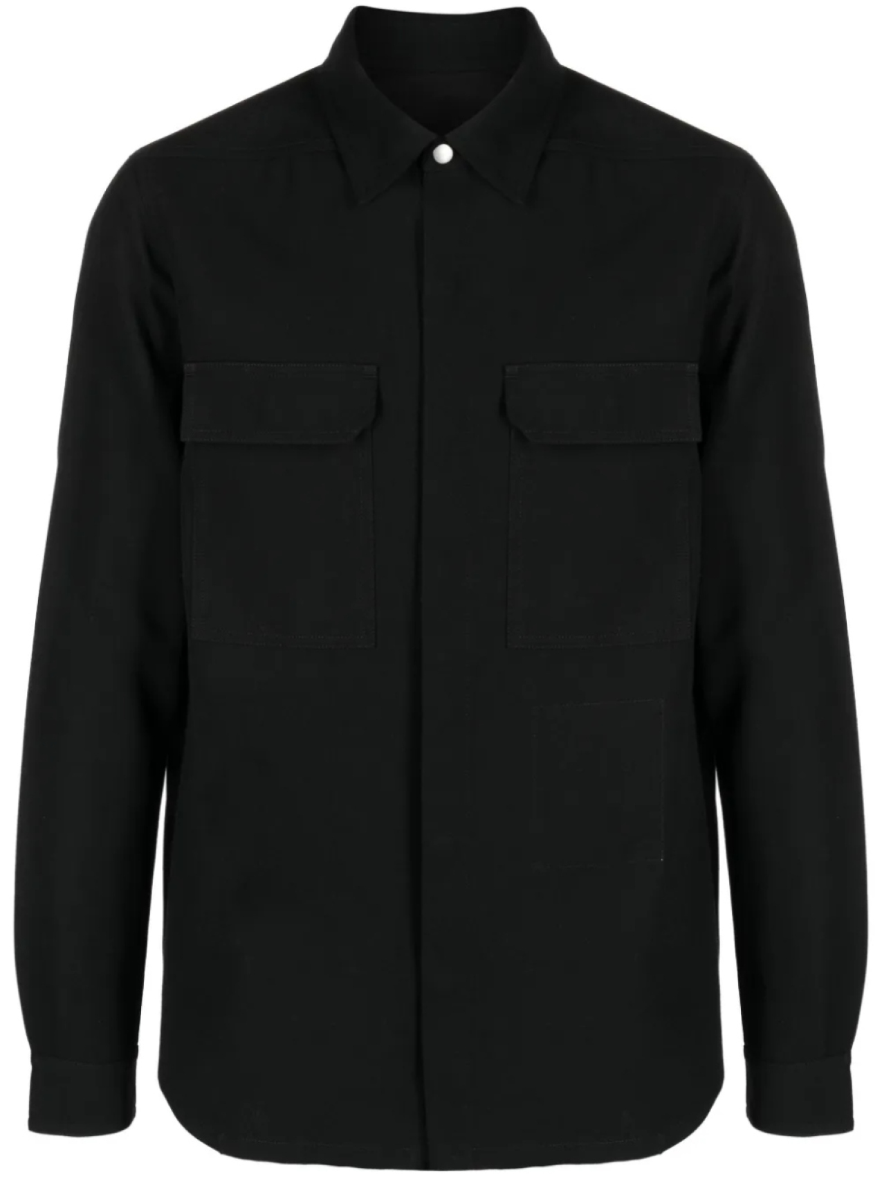 Куртка-рубашка из твила Luxor Rick Owens, черный
Куртка-рубашка из твила Luxor Rick Owens, черный